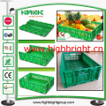 Stackable and Nestable Plastic Lidded Storage Crate